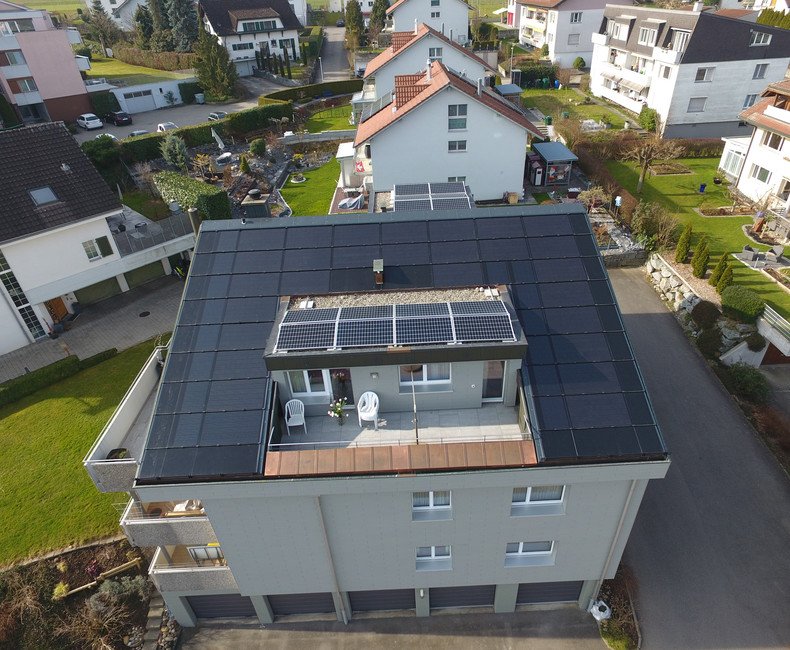 PV-Anlage MFH Bühlstrasse 37, Nottwil | © Sigmatic AG Sursee