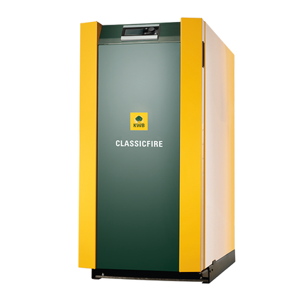 KWB Classicfire Ansicht von vorne | © Sigmatic AG Stückholzheizung KWB Classicfire vereint die klassische Holzheizung mit modernem Komfort | © Sigmatic AG