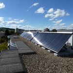 Thermische Solaranlage mit Röhrenkollektoren auf MFH Kyburgerstrasse Sursee | © Sigmatic AG